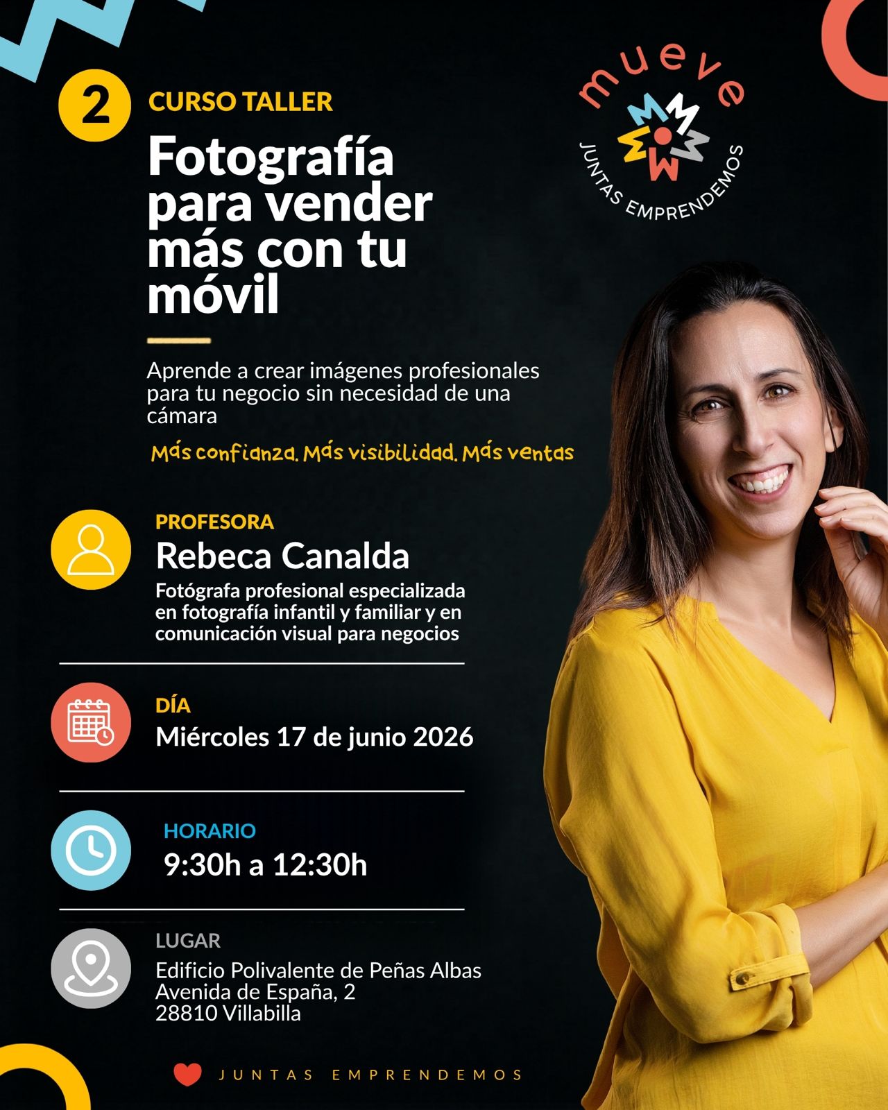 Curso para socias: "Fotografía para vender más con tu móvil"